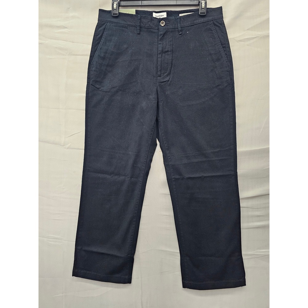 Goodfellow & Co Mens Relaxed Chino Pants Black Cotton Blend Casual Size 34x30